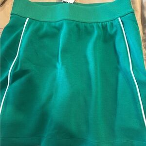 Green Skort with White Trim